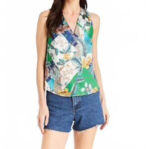 NEW DREW giovanna sleeveless shirt in kelly green